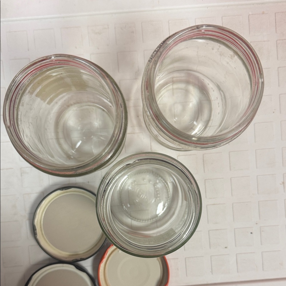Assorted Glass Jars with Multi-Color Lids - Picture 4 of 12